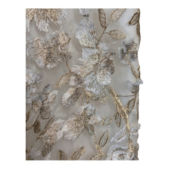 ADRIANNA PAPELL Floral Embroidered Strapless Fit & Flare Dress NWT - Picture 5 of 8